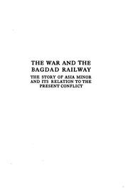 Cover of: The war and the Bagdad railway.