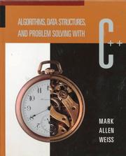 Cover of: Algorithms, data structures, and problem solving with C++