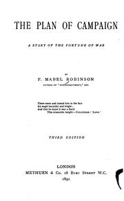 Cover of: The plan of campaign: a story of the fortune of war