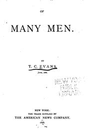 Cover of: Of many men. | Thomas C. Evans