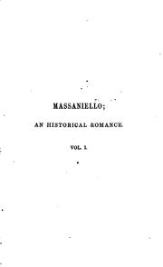 Cover of: Massaniello: an historical romance