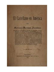 Cover of: El castellano en América