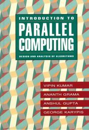 Cover of: Introduction to Parallel Computing by Vipin Kumar, Ananth Grama, Anshul Gupta, George Karpis