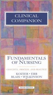 Cover of: Clinical companion by Barbara Kozier