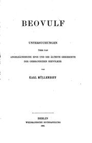 Cover of: Beovulf: untersuchungen über das angelsächsische epos und die älteste geschichte der germanischen seevölker