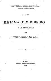 Cover of: Bernardim Ribeiro e os bucolistas