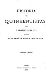 Cover of: Historia dos quinhentistas
