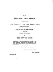 Cover of: The history and antiquities of the fortifications to the city of York