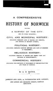 Cover of: A comprehensive history of Norwich