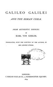 Galileo Galilei und die römische Curie by Karl von Gebler