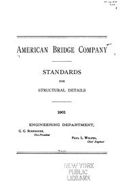 Cover of: Standards for structural details.