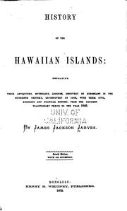 Cover of: History of the Hawaiian islands by James Jackson Jarves