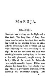 Cover of: Maruja. by Bret Harte