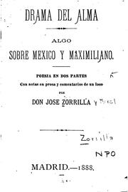 Cover of: Drama del alma by José Zorrilla