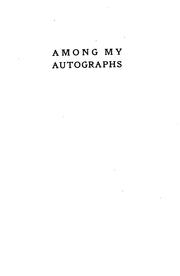 Cover of: Among my autographs