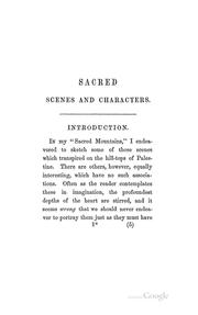 Cover of: Sacred scenes and characters
