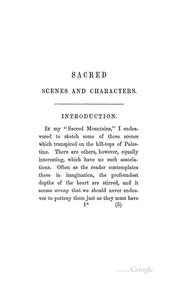 Sacred scenes and characters by Joel Tyler Headley