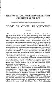 Cover of: Report of the Commissioners for the revision and reform of the law. by California. Commission for Revision and Reform of the Law., California. Commission for Revision and Reform of the Law.