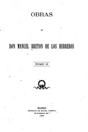 Cover of: Obras de don Manuel Breton de los Herreros ...