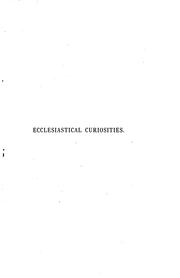 Cover of: Ecclesiastical curiositis by Andrews, William