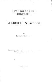 Cover of: Lithographic portraits of Albert Newsam | David McNeely Stauffer