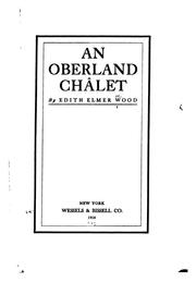 Cover of: An Oberland châlet