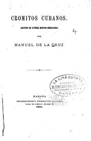 Cover of: Cromitos cubanos.: (Bocetos de autores hispano-americanos)