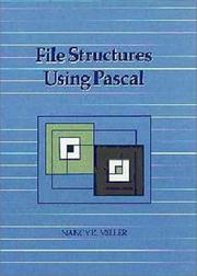 Cover of: File structures using Pascal