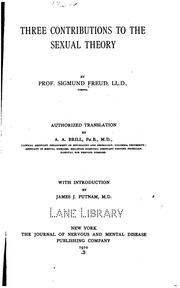 Three contributions to the sexual theory by Sigmund Freud