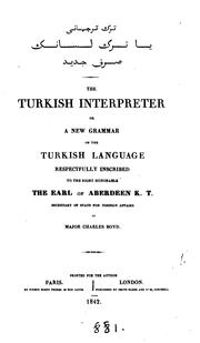 Cover of: The Turkish interpreter by Boyd, Charles Major.