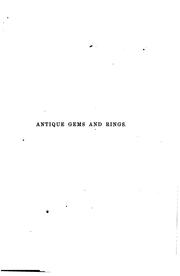 Cover of: Antique gems and rings.