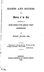Cover of: Sights and sounds by Spicer, Henry