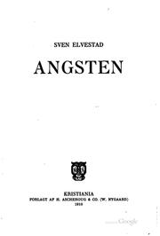 Cover of: Angsten. by Sven Elvestad