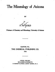 Cover of: The mineralogy of Arizona by Frank Nelson Guild