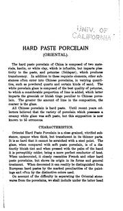 Cover of: Hard paste porcelain ... by Edwin Atlee Barber