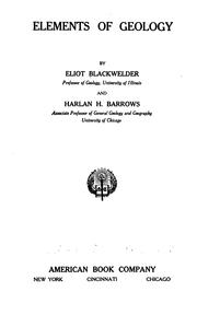 Cover of: Elements of geology