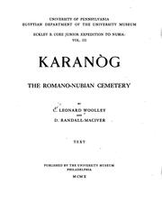 Karanòg by Leonard Woolley