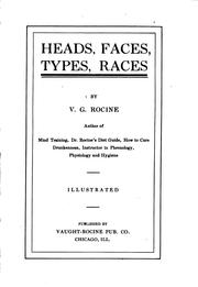 Cover of: Heads, faces, types, races