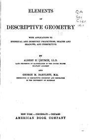 Cover of: Elements of descriptive geometry by Church, Albert E.