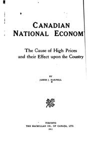 Cover of: Canadian national economy by James John Harpell