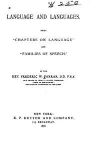 Cover of: Language and languages