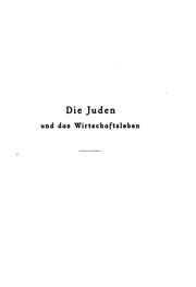 Cover of: Die Juden und das Wirtschaftsleben. by Werner Sombart