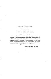 Cover of: The City hall, Providence.: Corner-stone laid, June 24, 1875. Dedicated, November 14, 1878.