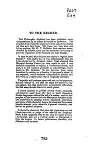 Cover of: The philosophic alphabet: with an explanation of its principles, and a variety of extracts, illustrating its adaptation to the sounds of the English language ... to which is added, a philosophic system of punctuation