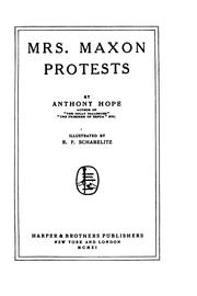 Cover of: Mrs. Maxon protests