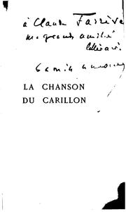 Cover of: La chanson du carillon. by Camille Lemonnier