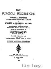 Cover of: 1000 surgical suggestions | Walter M. Brickner