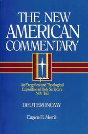 Cover of: Deuteronomy (New American Commentary)