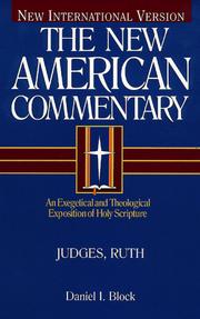 Cover of: The New American Commentary: Judges, Ruth (New American Commentary)
