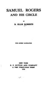 Cover of: Samuel Rogers and his circle